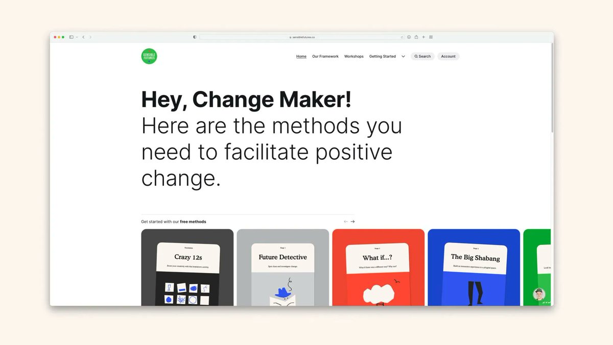 🔮 "Sensible Futures is a design framework and a methodology for co-creating and implementing better futures in your organisation. Ones that factors in positive impact for people and planet too."

🥰 Totally in love! ⤵️

buff.ly/3H6pQi7