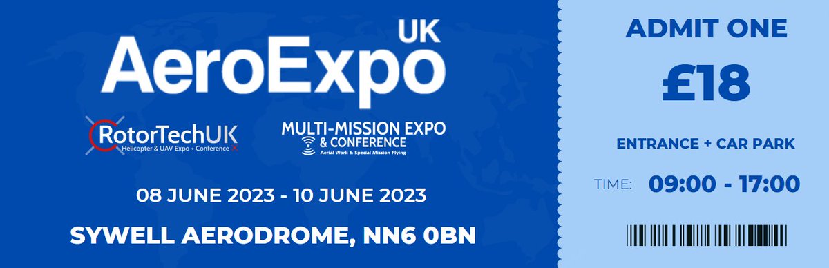 AeroExpoUK 2023 Early Bird Tickets are available NOW!

Experience the thrill of General Aviation with a line-up of over 100+ Exhibitors offering something for everyone. 

Book your tickets here: ow.ly/LRxe50M2c7k