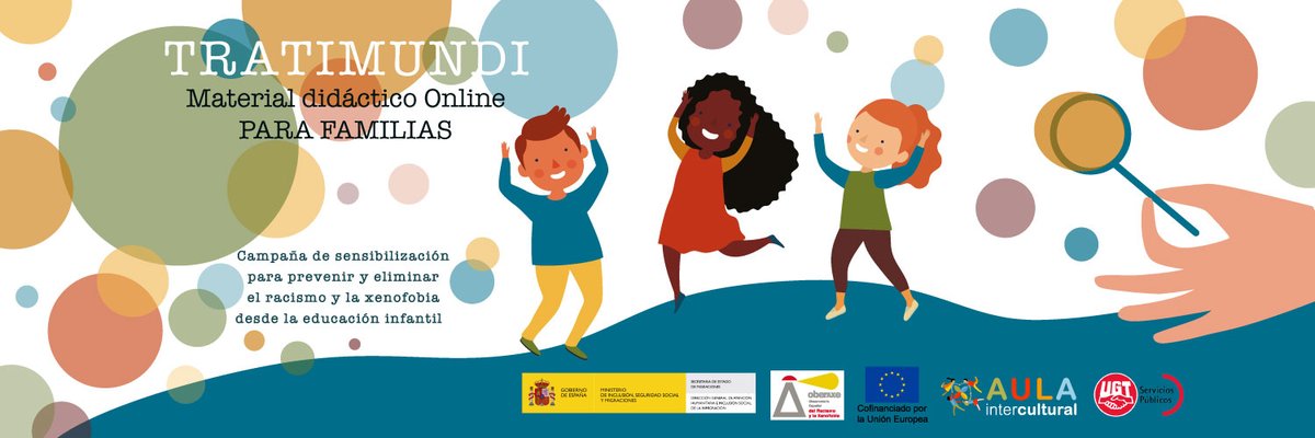 aula_intercult's tweet photo. TRATIMUNDI FAMILIAS. Un lugar para celebrar la diversidad. Se acercan las vacaciones y desde @Oberaxe se presenta este material educativo para jugar y aprender en familia:
https://t.co/EoCS8YfFRc https://t.co/wQv0oNnTia