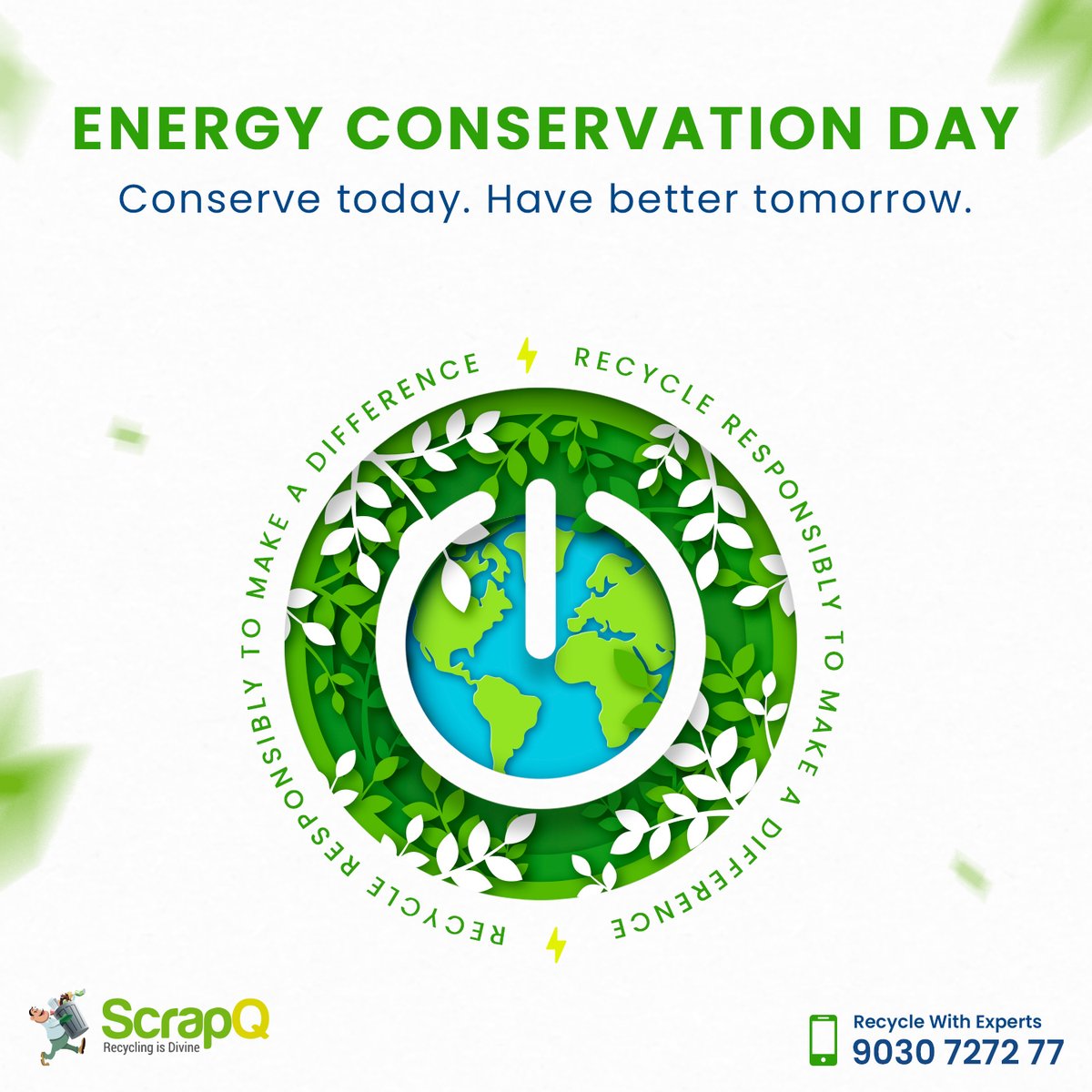 ScrapQ_recycle's tweet photo. #Conserve the environment with sustainable choices.
This #WorldConservationDay, join ScrapQ to make a difference by recycling responsibly. Call experts for a FREE home pick-up, at+91-9030727277
#ConservationDay #Sustainability #ScrapQ #Recycling #Hyderabad #RecycleIndia https://t.co/QcCUCMqw1Q