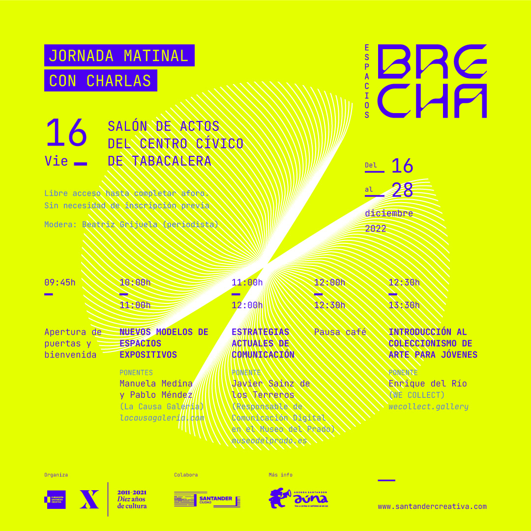 Mañana en <a href="/tabacalerasdr/">Ciclo Tabacalera Santander</a> conversaremos con expertos del sector del #arte sobre nuevos modelos de espacios expositivos, estrategias actuales de comunicación y coleccionismo para jóvenes.

El acceso es libre hasta completar el aforo.

¡Estáis todos invitados!