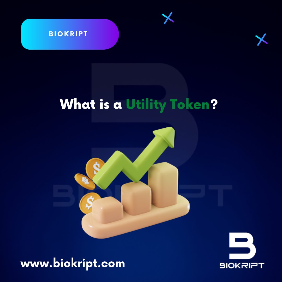 Utility tokens are a type of crypto token that is designed to serve a specific use case in a given ecosystem. Biokript is a utility token that offers its users a variety of uses like profit-sharing and trading discounts. 
#Biokript #crypto