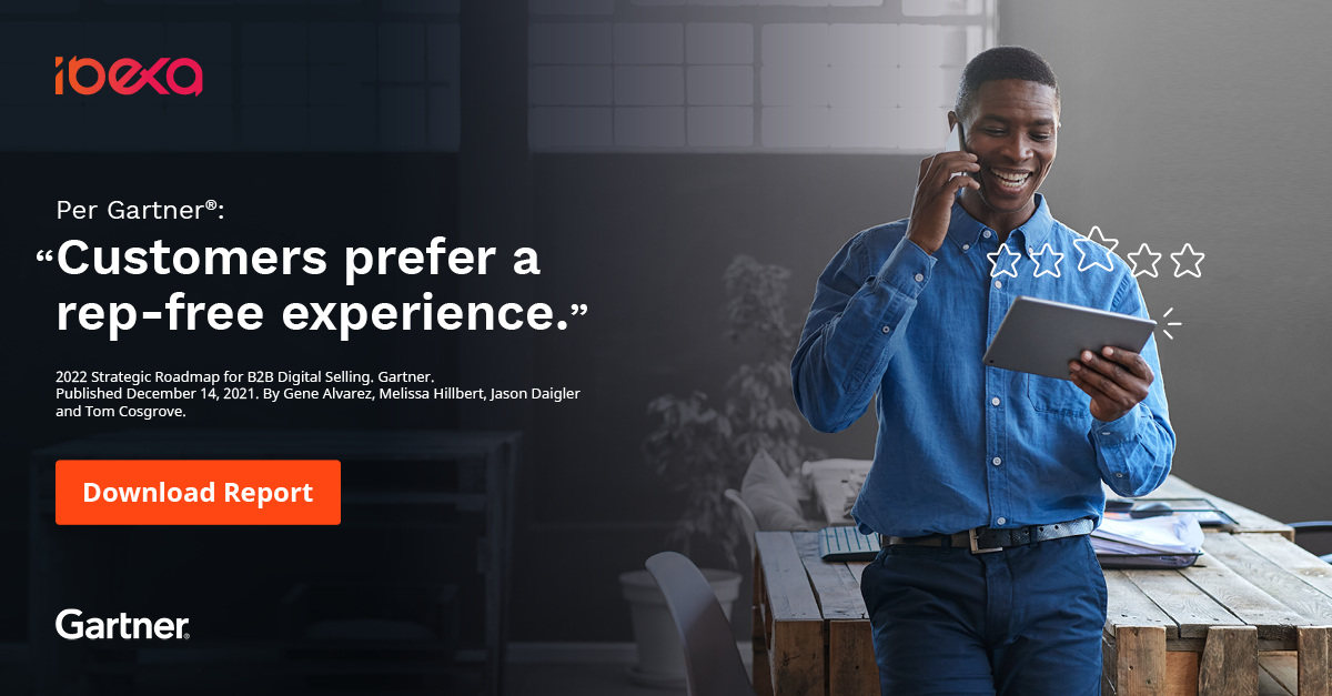 [ANALYST REPORT] Understand the generational trend where digital commerce sites play a role in helping the customer to complete a sale without a sales rep. Access this report to determine your migration steps to B2B digital selling. eu1.hubs.ly/H02pPQC0