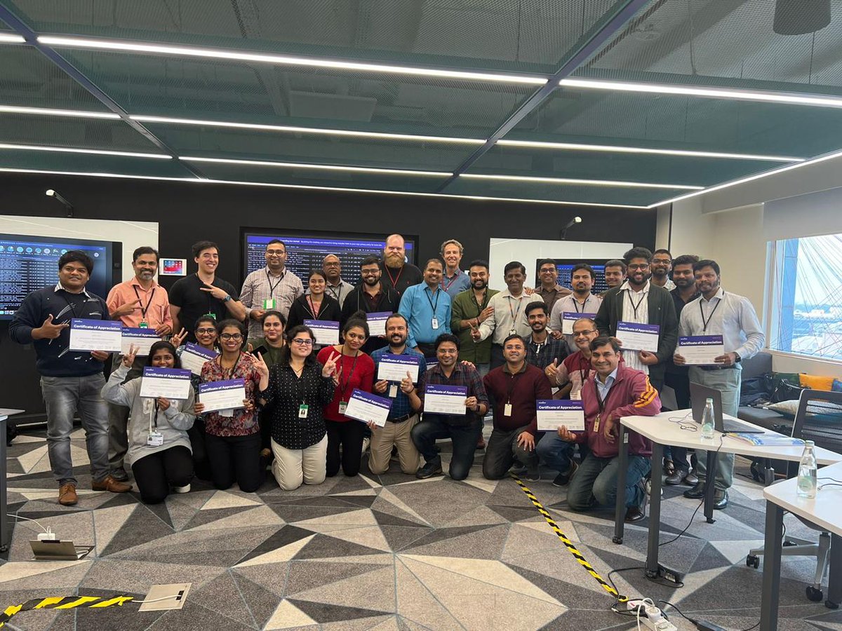 gostackstate's tweet photo. We are pleased to be w/Accenture in Bangalore training 300 architects &amp; delivery leads on #StackState's #observability platform. One mutual customer reduced incidents from 550/week to 1-2/week. Find out what all the goodness is about - schedule a demo: https://t.co/cPmX1ZzhxD https://t.co/XwphC8VPAv