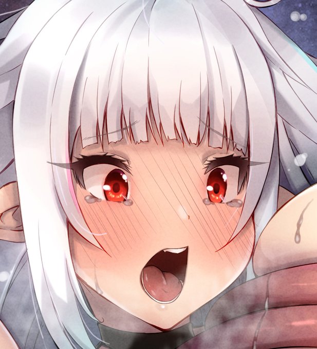 差分はこちらから(⋈◍>◡<◍)。✧【銀髪】 【Skeb】爆乳銀髪ッ娘×触手 - 土ノ下かえるを飼育してみようの会 (土ノ下かえる)の投稿|ファンティア[Fantia]  #Fantia #ファンティア 