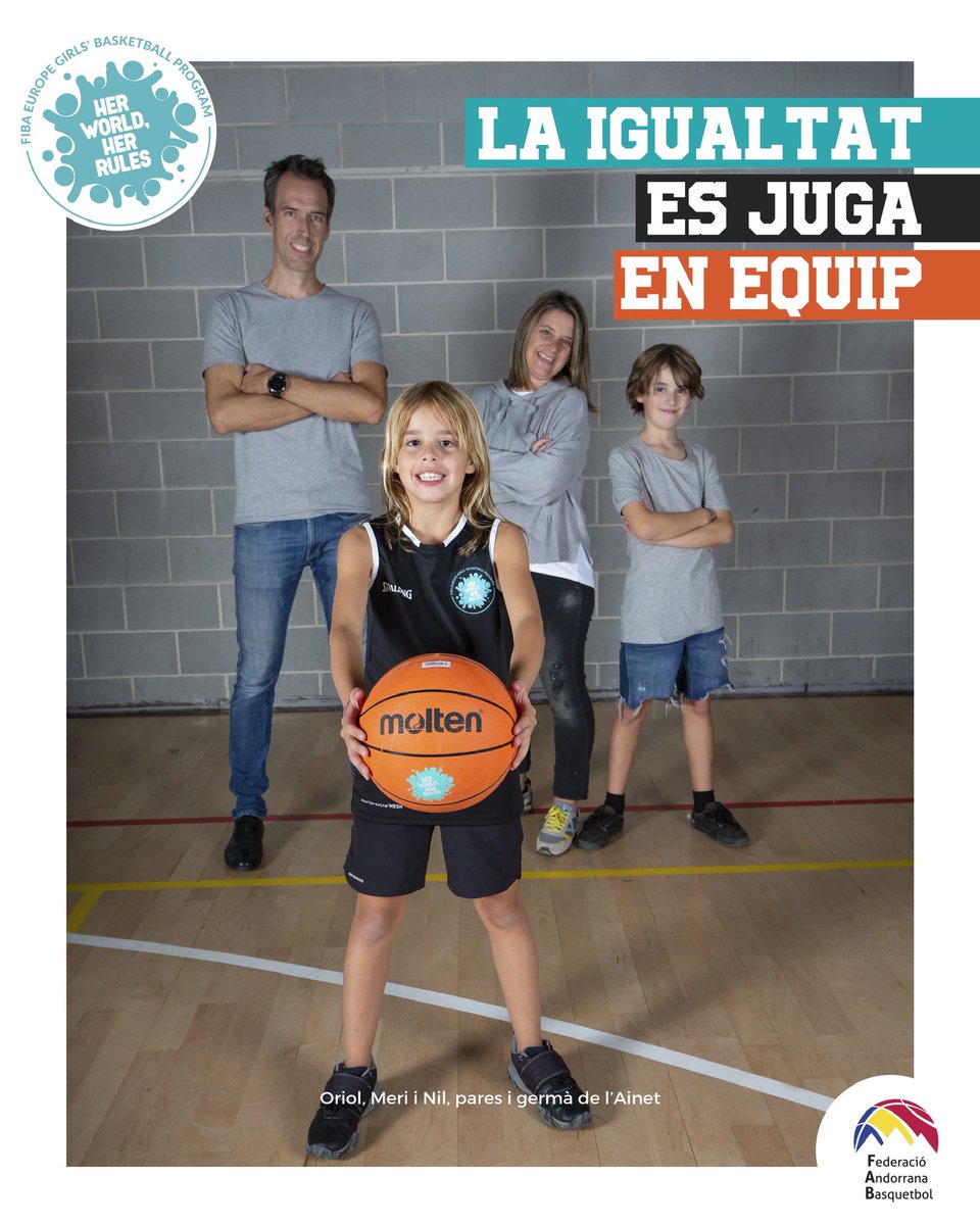 FA Basquetbol (@andbasquet) on Twitter photo Fomentar valors d'igualtat des de casa forma part de la solució!
🏡💬 Escollint el bàsquet, l'Ainet i els seus pares i germà sumen esforços en la lluita contra les desigualtats de gènere, tant en l'esport com en la vida.
#HerWorldHerRules <a href="/FIBA/">FIBA Basketball</a> Fomentar valors d'igualtat des de casa forma part de la solució!
🏡💬 Escollint el bàsquet, l'Ainet i els seus pares i germà sumen esforços en la lluita contra les desigualtats de gènere, tant en l'esport com en la vida.
#HerWorldHerRules <a href="/FIBA/">FIBA Basketball</a>