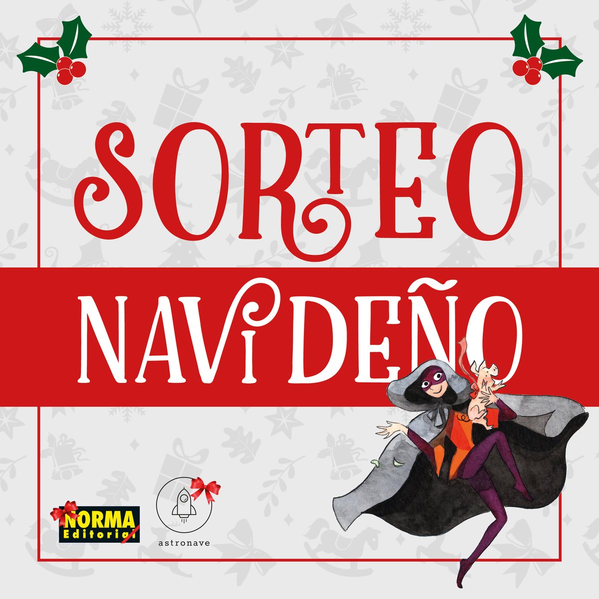 🎄SORTEO NAVIDEÑO 🎅valorado en 150€ que incluye:

⚓CORTO MALTÉS: NOCTURNO BERLINÉS
👁 1984
👹 THE WITCHER: RONIN
💀 THE NIGHT EATERS
🤪 LA CHARADA DE LA CORTE
🌸 EL JARDÍN SECRETO

Para participar:
• Sigue a <a href="/NormaEditorial/">Norma Editorial</a> y <a href="/EdAstronave/">Editorial Astronave</a>
• Hacer RT
• Menciona a un amigo