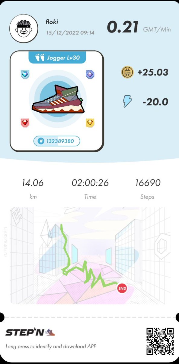 Floki_tr_'s tweet photo. I'm focusing on Trail Running atm, really rocky/steep but I smashed it 💪, I could use #stepn during all my run without any cut 🤘.
#stepnrun #runningtrail #running #FSL https://t.co/GbAj6r0s85