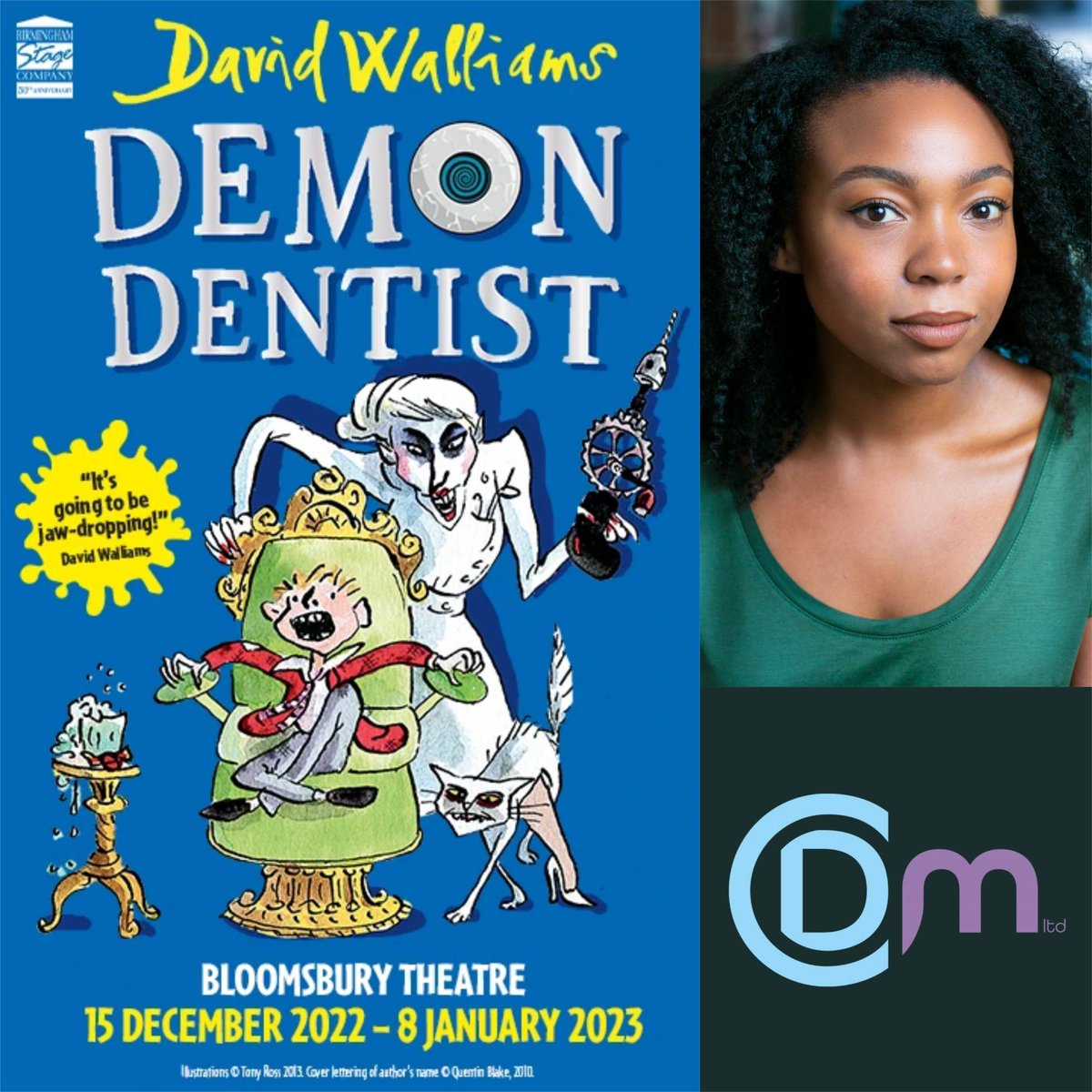CDMLtdAgency's tweet photo. The UK Tour of Demon Dentist plays London over the festive season with a residency at the Bloomsbury Theatre until 8 January 2023. Client MISHA MALCOLM (@Misha_Malcolm) stars as Winnie in the show produced by Birmingham Stage Company. @birminghamstage @BSCWalliams @bloomstheatre https://t.co/VGkwWSug99