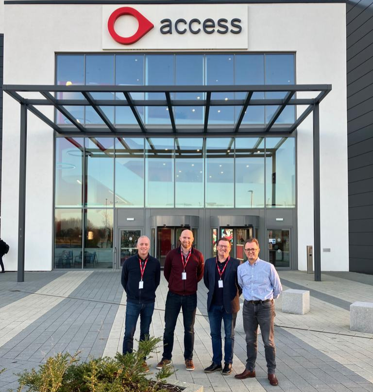 Makodata's tweet photo. Mike, Conor and Dylan were delighted to travel to Loughborough last week to meet the Access Team. Plenty of exciting things to come in 2023 as we strengthen our Analytics partnership. Stay tuned for more information in the New Year! https://t.co/str1VUPKEV