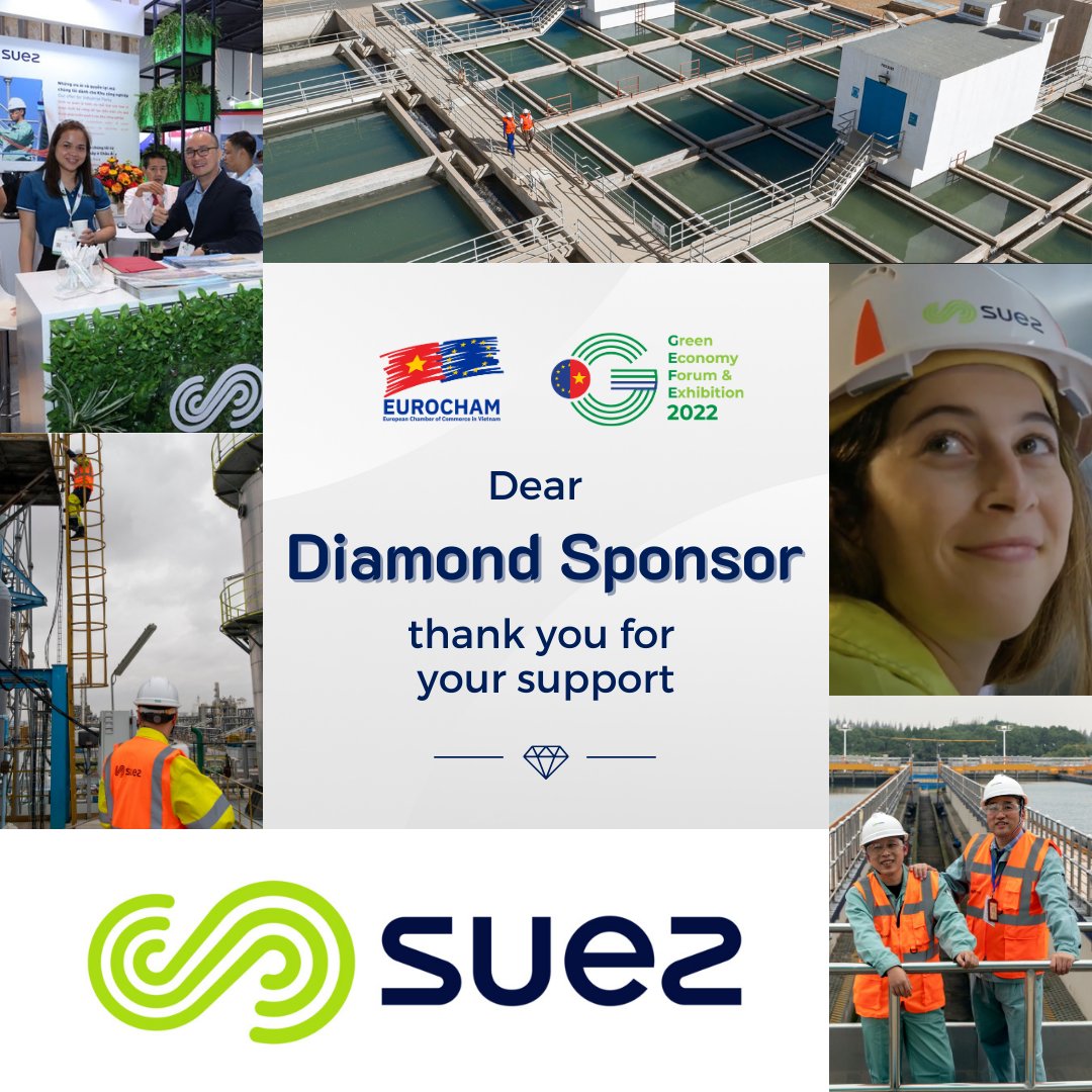 EurochamGEFE's tweet photo. 💎[𝐆𝐄𝐅𝐄 𝟐𝟎𝟐𝟐] 𝐆𝐫𝐚𝐭𝐢𝐭𝐮𝐝𝐞 𝐭𝐨 𝐃𝐢𝐚𝐦𝐨𝐧𝐝 𝐒𝐩𝐨𝐧𝐬𝐨𝐫: 𝐒𝐔𝐄𝐙

We at EuroCham Vietnam are grateful to @suez for being our strong supporter from the very beginning and during the @EurochamGEFE 2022. Their contribution was vital to our success.

#GEFE2022 https://t.co/5l1tphHuii