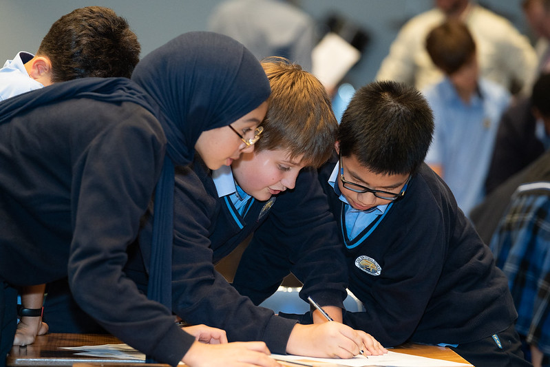 BSAKAbuDhabi's tweet photo. #BSAKMaths welcomed 60 Year 7 &amp; 8 students from across Abu Dhabi, to take part in a 'Schools Maths Challenge' at the end of term. Congratulations to the winning team @cranleighad and a very big thanks to all who took part. https://t.co/WeLBHjMLCG https://t.co/nBBpRYlxNc