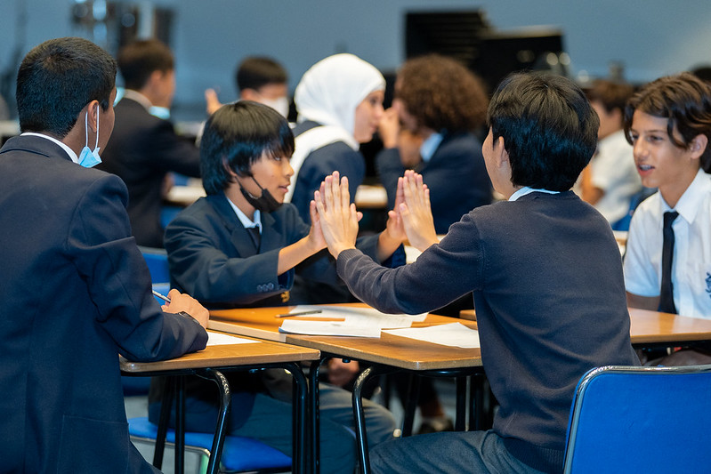 BSAKAbuDhabi's tweet photo. #BSAKMaths welcomed 60 Year 7 &amp; 8 students from across Abu Dhabi, to take part in a 'Schools Maths Challenge' at the end of term. Congratulations to the winning team @cranleighad and a very big thanks to all who took part. https://t.co/WeLBHjMLCG https://t.co/nBBpRYlxNc