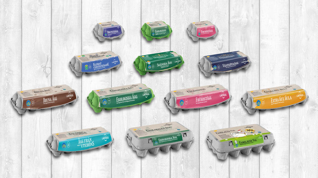 Svenska Lantägg, som numera ingår i danska livsmedelskoncernen Dava Foods, fyller 40 år och firar med en nydesignad förpackningsserie för sina tio olika äggvarianter bit.ly/3iYX4FX