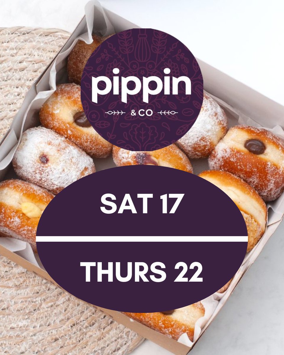 FidgetBob's tweet photo. Last call for @lovepippin_uk doughnut pre-orders for both:
- Saturday 17th
- Thursday 22nd
Email hello@fidgetandbob.co.uk or call 0118 931 0271 to pre-order.
#RdgUK #KennetIsland #FidgetAndBob #supportlocal https://t.co/J3nrPmnlez