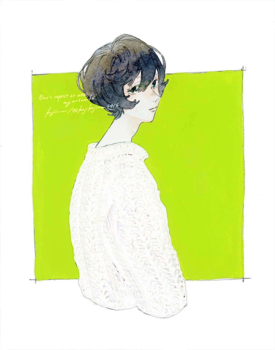 「アナログ絵描きの言うスキャンで死ぬってこういう事だよ(※画材や塗りの程度にもより」|小嶌❇個展4/1(土)〜4/13(木)のイラスト