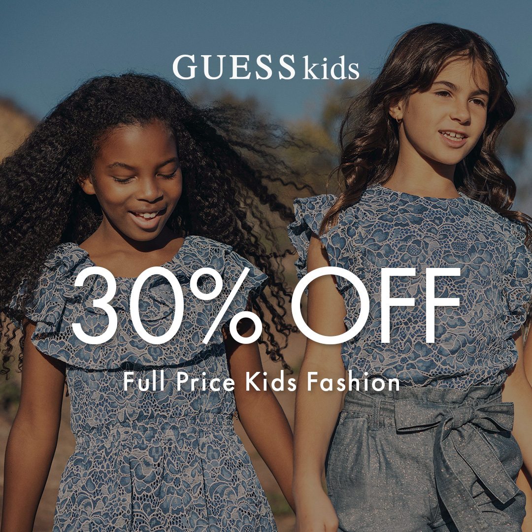 SandtonCity's tweet photo. Little People. Big on Fashion 🌞
Shop 30% Off Kids Items at Guess Kids at #IconicSandton
Offer Ends 18 December
Ts & Cs Apply.
#GuessKids #IconicBrands #kidsfashion https://t.co/hkNma7mY89