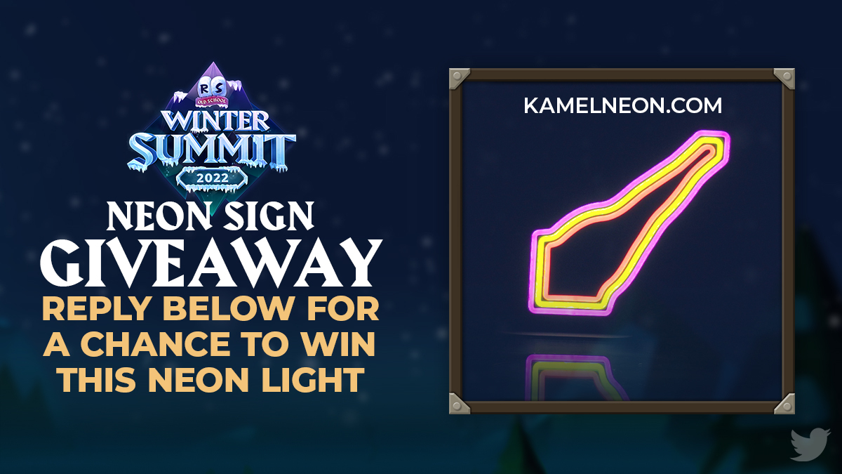 🏧 CASH! ❄ FREEZE!! ⛑ HCIM!!!

🏔 What was your favourite part of the Winter Summit? 

Reply below and you'll be in with a chance to win this Protect from Mage LED Neon-Style light!

Winners picked by December 20th.