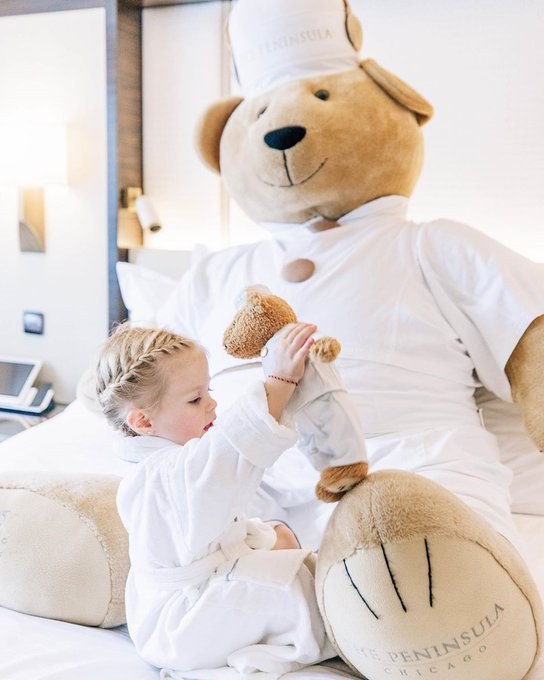 At 
_thepeninsulachi_
, creating special moments your little ones will cherish for a lifetime is our goal. Mini and larger-than-life plush toys certainly help the cause. #penfamilies