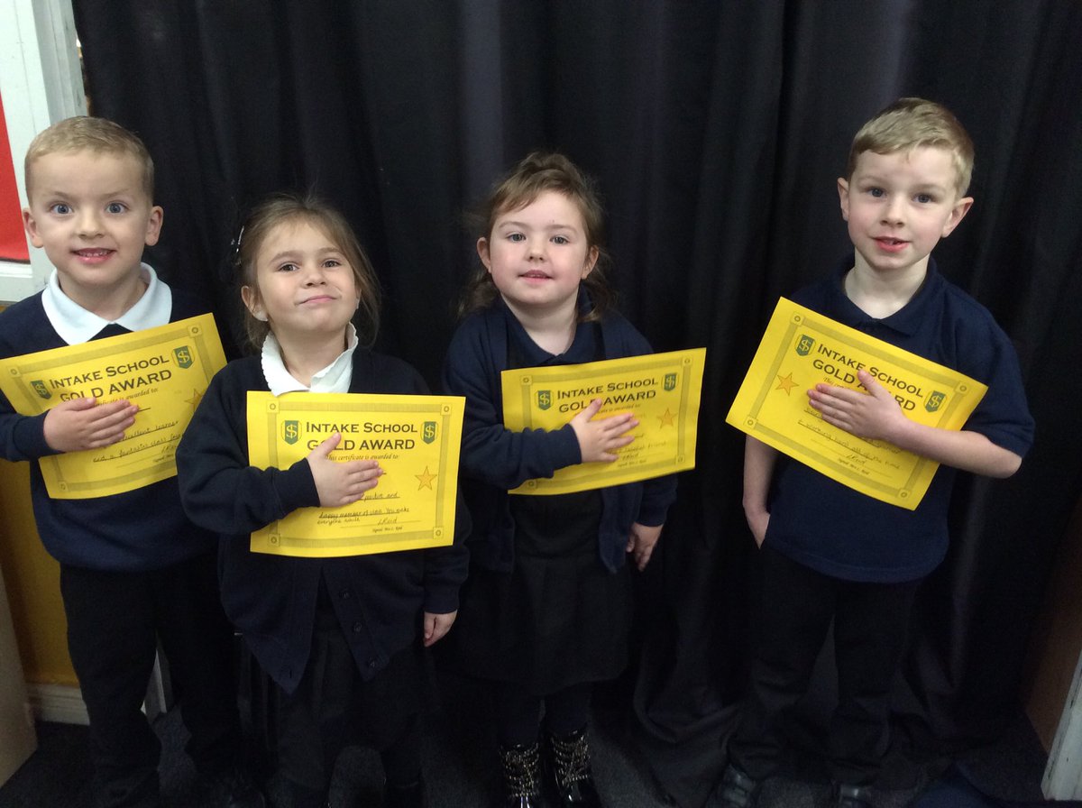 IntakeSchool's tweet photo. Well done to our amazing Gold Award winners in FS2. You are all stars 🌟🌟🌟🌟 https://t.co/DZdIDdaHyO