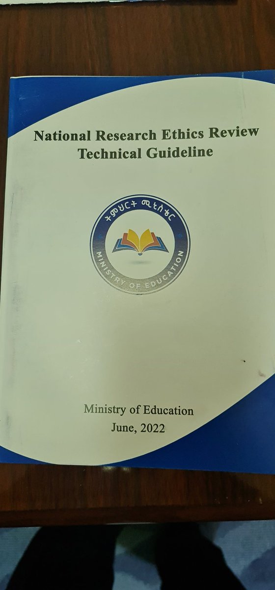 afeworkkassu's tweet photo. Thanks to @fdremoe for publishing two very essential documents to strengthen #Research in #Ethiopia: #NationalResearchStrategy and National @ResearchEthics Technical Guideline. Scientific contribution of @AHRI_ETH during development and review of the documents is acknowledged. https://t.co/zQZMOrWqm9