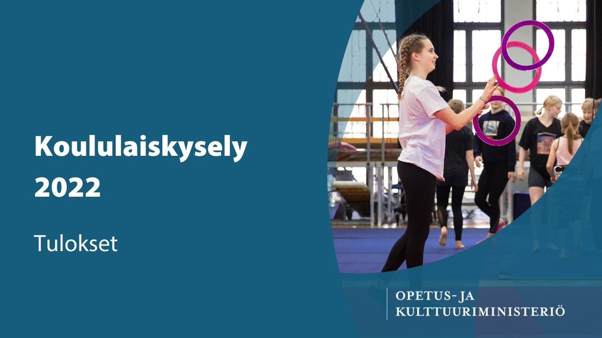 Koululaiskyselyn 2022 tulokset on nyt julkistettu. 

Lapsilta ja nuorilta kysyttiin toiveharrastuksia, mitä harrastuksia he haluaisivat kokeilla ja mitkä ovat heidän tärkeimmät syyt harrastamiseen.

Tiedote:
🔗 okm.fi/-/koululaiskys…

#Koululaiskysely #HarrastamisenSuomenMalli
