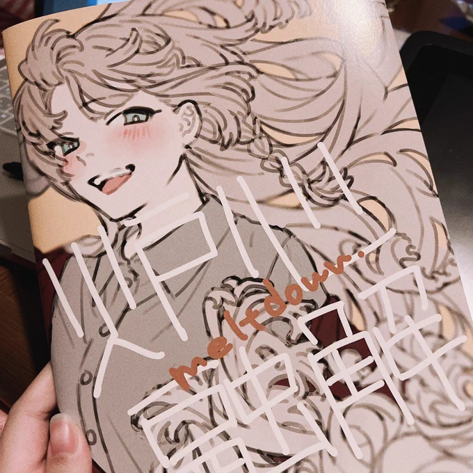 イラスト本届きましたの発色良いしめっちゃ綺麗に印刷されててすごい嬉しい 