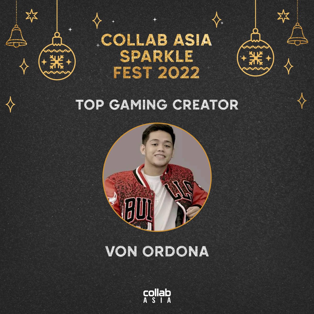 CollabPilipinas's tweet photo. Congratulations Von Ordoña and AkoSiDogie, Collab Asia's TOP Gaming Creator! ✨

Keep on hustling, we're excited for you this coming 2023! 
#CollabPhilippines #CollabAsiaSparkleFest2022 https://t.co/LniAATGzsN