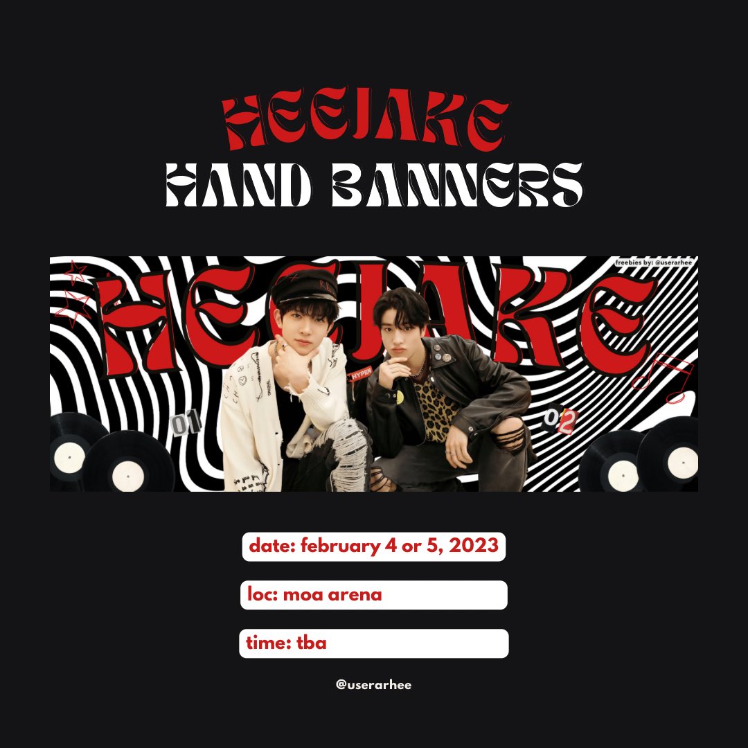 hi engenes, i’ll be giving away free heejake hand banners on feb 4 or 5! ♡

╰ like &amp; rt (following me is optional)
╰ 1:1 ratio 
╰ limited quantity only
╰ open for trades

#MANIFESTO_IN_MANILA