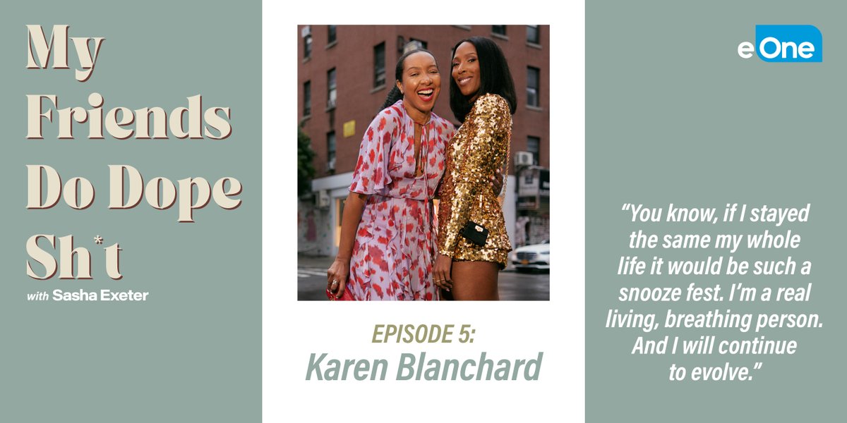 ICYMI: @SashaExeter welcomes her friend @KarenBritChick on #MFDDS this week and they talk fashion, luxury, and taking over the style scene. Get ready to be inspired! Listen now: bit.ly/3NRgBne