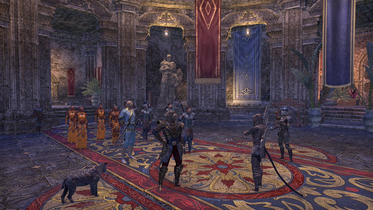 J_aesperHelps's tweet photo. Queen Khamira summoned J'aesper to the Palace of Senchal to arrange a ceremony of victory and honour for the people of Elsweyr. This one has agreed to gather the Dragonguard for such a momentous occasion. #ESO #ESORPG #ElderScrollsOnline #elderscrolls #khajiit #JaesperHelps https://t.co/Js5zpVx8uy