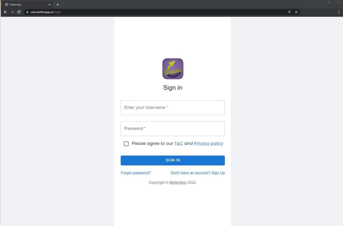 Last_Door's tweet image. You can now log into 𝗕𝗲𝘁𝘁𝗲𝗿 - 𝗠𝘆 𝗥𝗲𝗰𝗼𝘃𝗲𝗿𝘆 𝗔𝗽𝗽 on your desktop.  Visit BetterApp.ca 
#12StepApp #HarmReductionApp #OverdosePreventionApp #RecoveryApp #SoberLife #RecoveryCapital #RecoveryGoalTracker #WeDoRecover