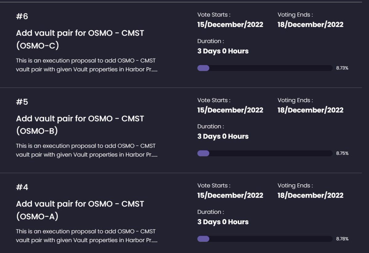 uwannaeffiong9's tweet photo. Voting session for $OSMO to be used as collateral for $CMST is still live.
Let's go🚀
Visit: https://t.co/rYDY9XIjVs and start voting
#comdexstablecoin #collateralizedstablecoin #comdex $CMDX $CMST #DeFi #Crypto #cryptocurrency #blockchain @cosmos #IBC $harbor https://t.co/pPiD0lkI4u