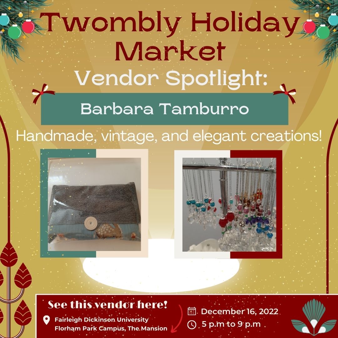Vendor Spotlight: Holiday designs and vintage inspiration come together with Barbara Tamburro’s creations! Shop from a selection of vintage brooches, pearls, and handmade ornaments! Sign up for the Twombly Holiday Market to shop Barbara's unique items: lnkd.in/ebfgQxUg