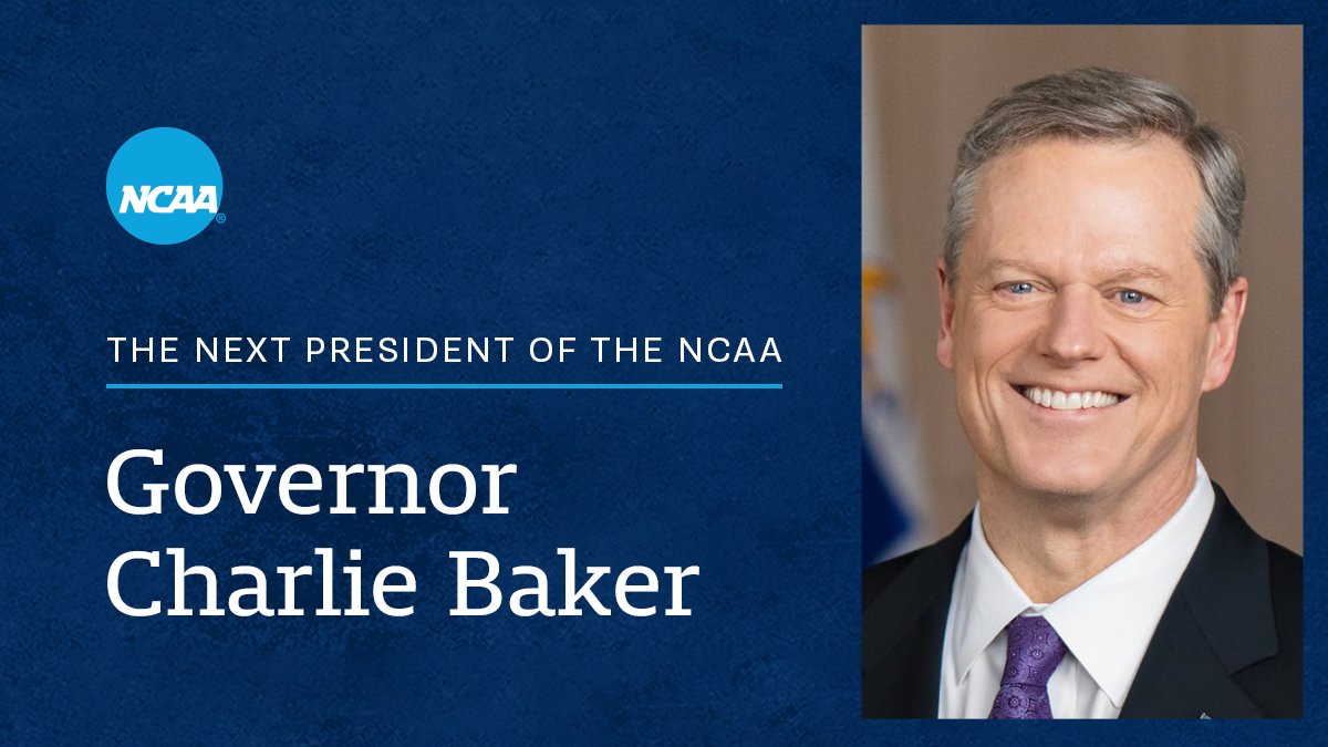 The NCAA is pleased to announce that Massachusetts Governor Charlie Baker has accepted an offer to become the NCAA’s next president. Read the full press release and statements here: on.ncaa.com/president