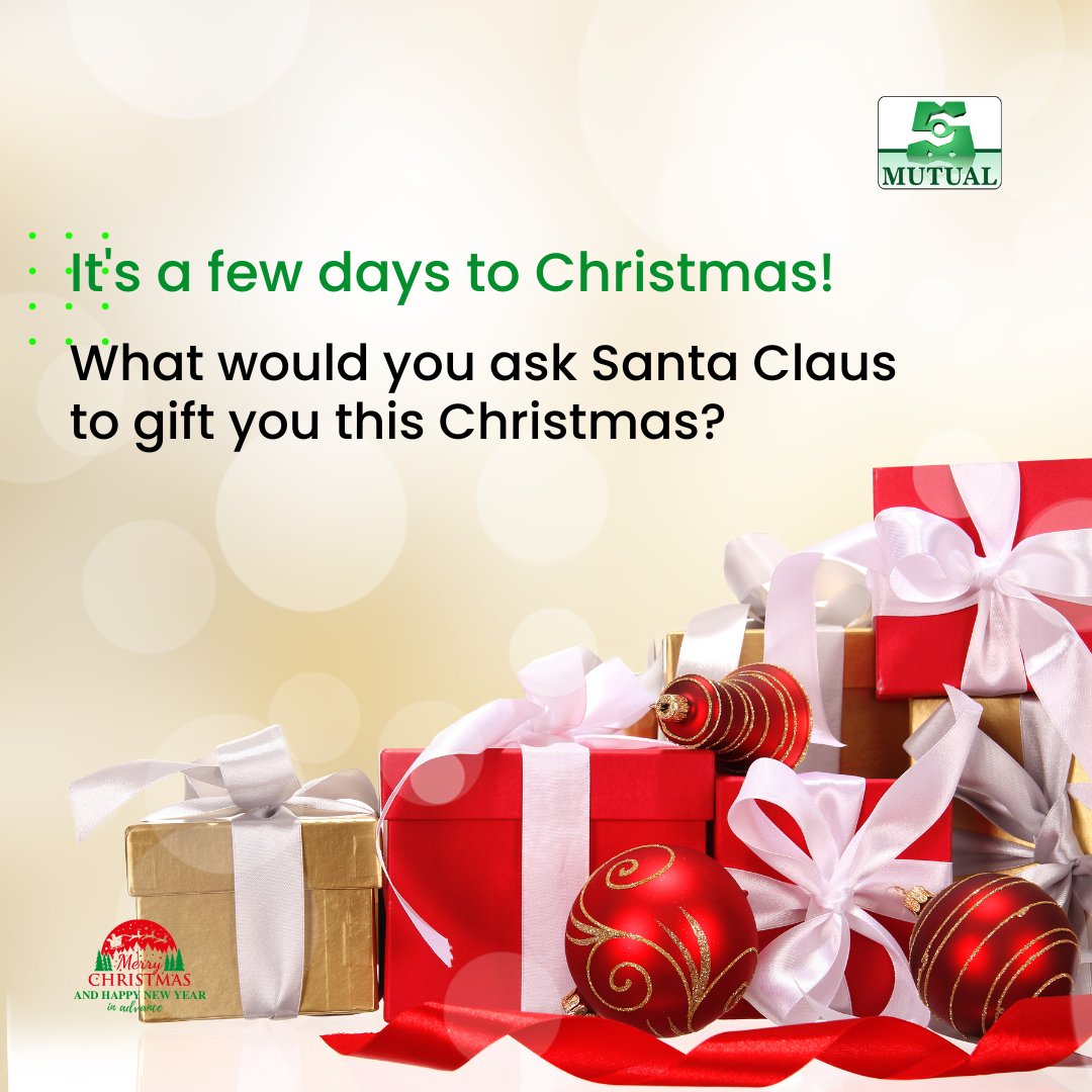 Santa Claus is coming to Town💃

What’s the wish you want Santa to grant? 

#Mutualdelights #Christmas  #Santa #Christmaswish #Christmaswishlist