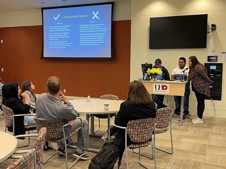 UHDHoustonLabCJ's tweet photo. Thank you so much, Dean Schwartz @uhdcpsdean! Houston Court Watch (HCW) wouldn’t exist without your visionary leadership! Students have learned so much from participating in this program and we will expand HCW to involve more UHD @uhdowntown students in 2023! https://t.co/moaDyKG7dE