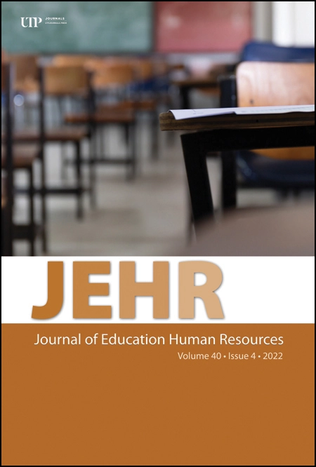 Journal of Education Human Resources 40(4) out.

utpjournals.press/toc/jehr/40/4

<a href="/jofedhr/">Journal of Education Human Resources</a>