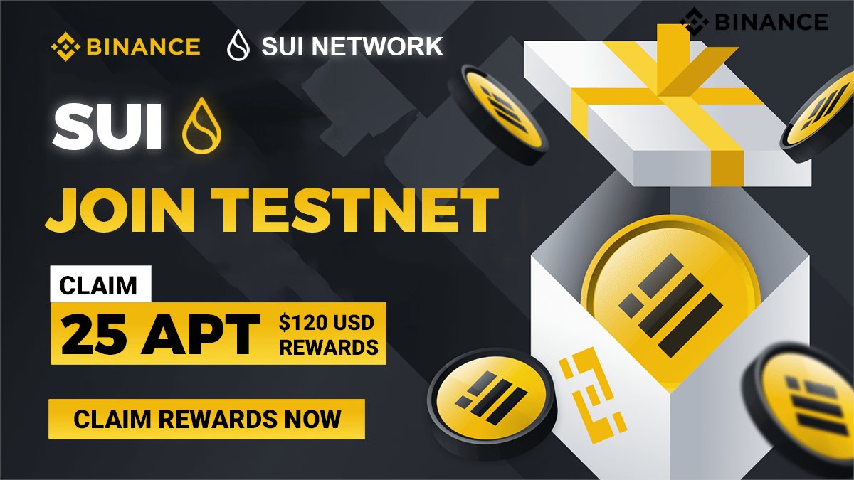 🎉 Sui Network will soon launch Mainnet Phase 1 with #Binance 

🏆Comment your $ATPOS wallets

💥Rules:

🎯 Follow Us
✅ Like + Retweet this post &amp; Pinned Post

You’ll receive 25 $APT ($120)🎉

#Aptos #APT #AptosLabs #airdrop #Airdrops #AptosEcosystem #Suiecosystem #Sui #Suinami