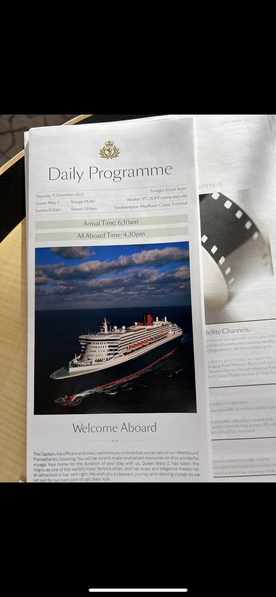 jimshelly2's tweet photo. One thing less now on my bucket list England to America by sea #transatlanticcrossing #cunard #queenmary2 #7daysatsea #noicebergs https://t.co/cWbMGnNc9R