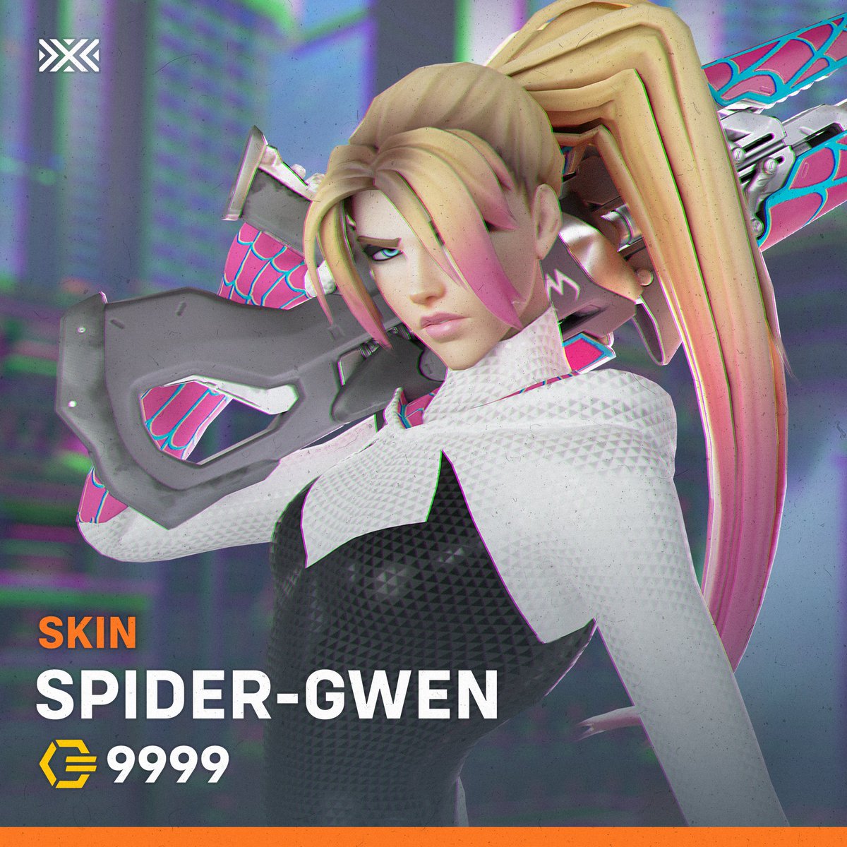 NYExcelsior's tweet photo. Nobody is more excited about the new #SpiderVerse movie than Widowmaker.🕷️

Now you just gotta pick between seeing the movie or buying the skin. https://t.co/1jeoQgZy5n