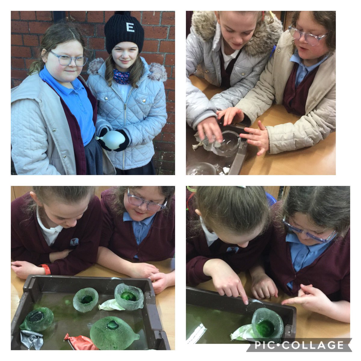 EllisonPrimary's tweet image. Year 5 have made the most of the cold weather by creating ice balloons! They have been exploring changes of state in their science unit and used food colouring and salt to create beautiful art too! #Ellisonscience