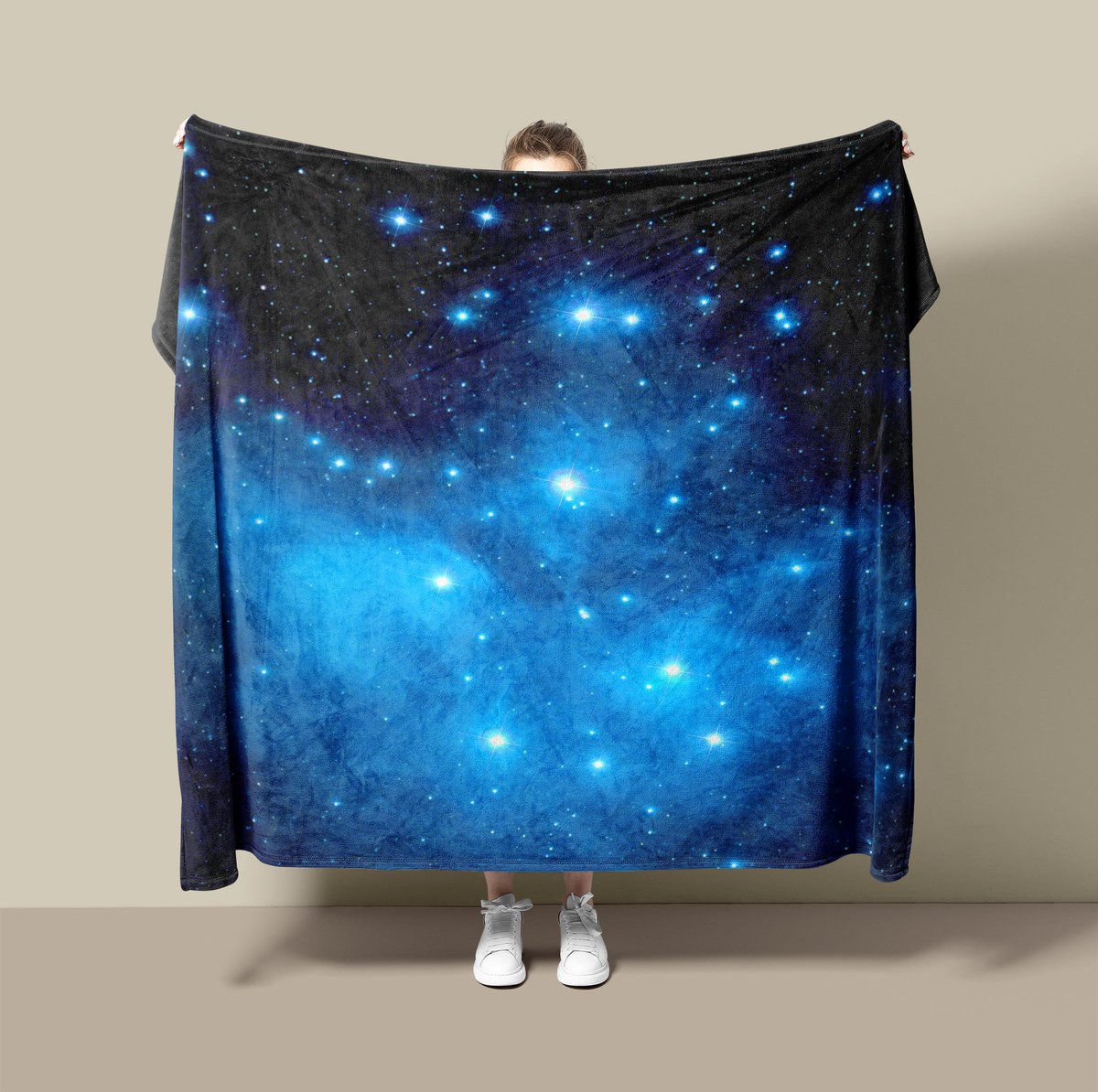 Latest offering from me, my seven sisters astrophotography image on a fleece blanket