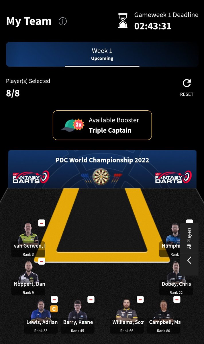 MartyD180's tweet photo. See how long i last playing this before I forget about it 😄#fantasydarts https://t.co/Rnq4tXkrzo
