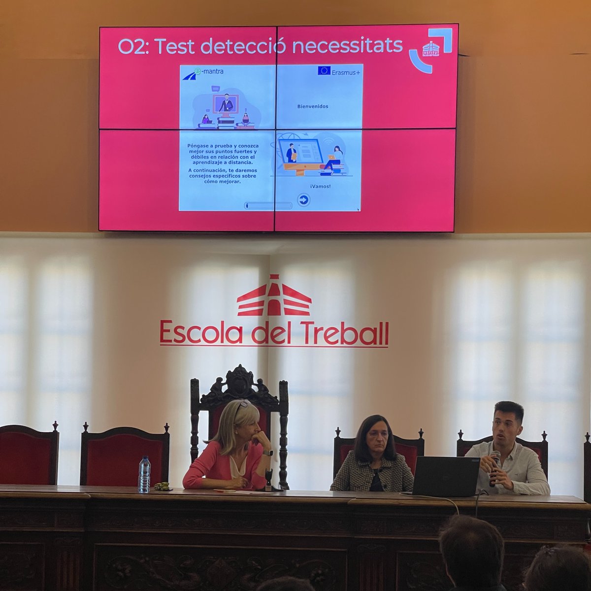 #Dissemination #Event of the 
<a href="/eManTRAproject/">e-ManTRA project</a> presented to #teachers, #trainers #headmasters &amp; companies and  that took place recently at <a href="/etlleida/">Escola del Treball</a> <a href="/ncaufape/">Neus Caufapé</a>  <a href="/CristinaBadia/">Cristina Badia</a> <a href="/descuerET/">Dani Escuer</a>  #logistics #transport #VETraining #FP