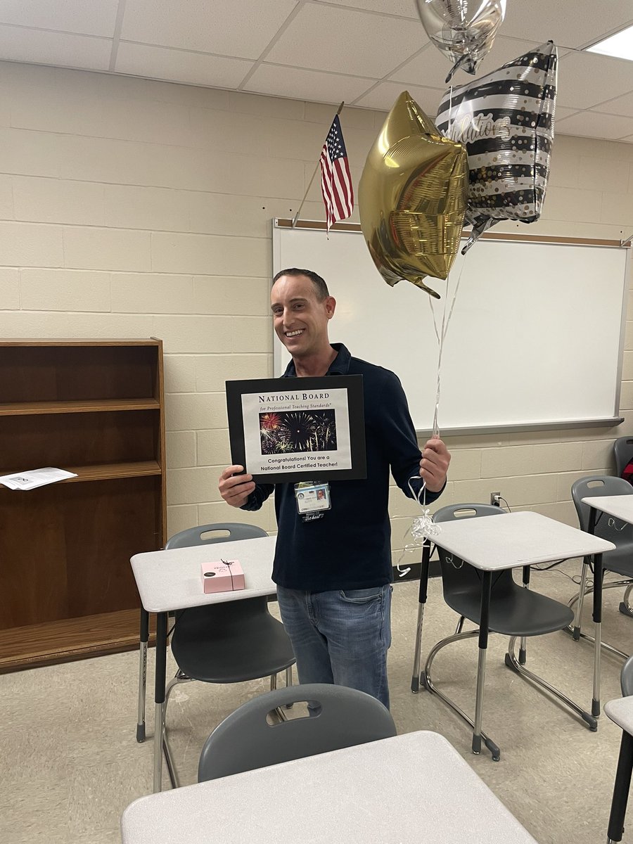 Congratulations to one of our newest National Board Certified Teachers, Thomas Clegg from Cypress Creek High School!