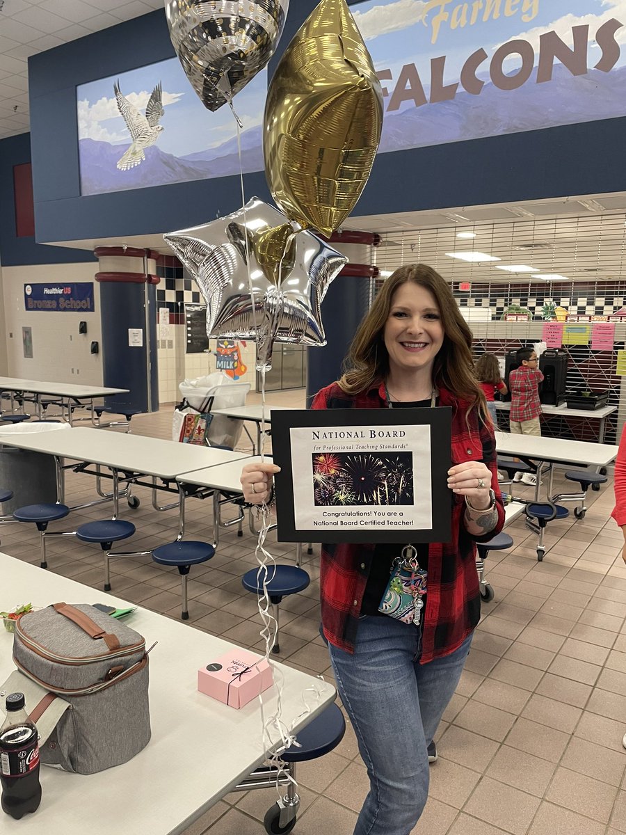 Congratulations to one of our newest National Board Certified Teachers, Katie Langford from Farney Elementary School!