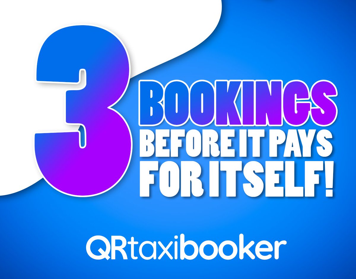 It's really that simple!
Get yours today & see the results: taxisolutions.co.uk/qr-taxi-booker…
0330 088 1185
.
.
.
.
#Taxi #TaxiService #QRmarketing #QRtaxibooker #QRbooking #QRsystem #QRCode