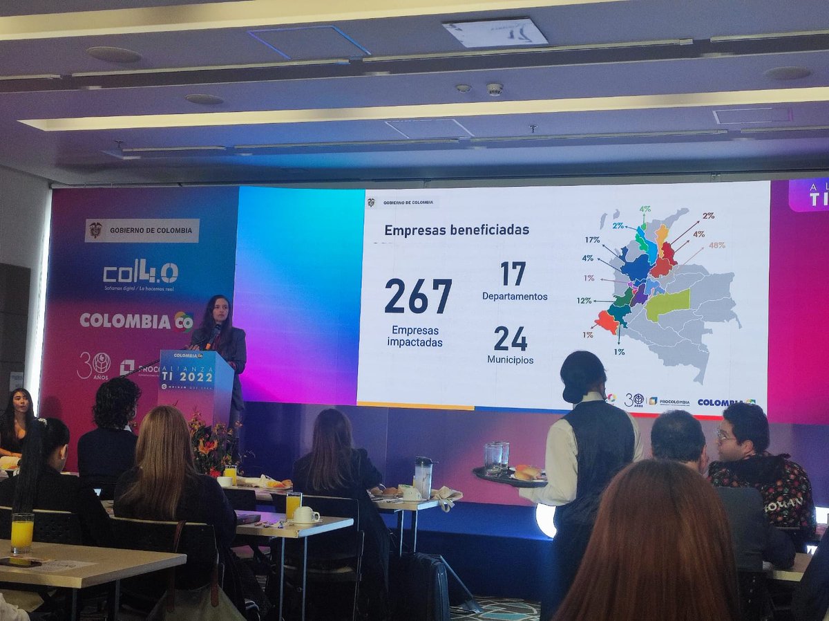 tiindux's tweet photo. #Tiindux en el camino de la excelencia, invitados al evento de #AlianzaTI2022 actividad en la que se conmemora 9 años de trabajo en conjunto entre #MinTIC y @PROCOLOMBIACO  espacios importantes que nos aportan una actualización de las tendencias globales de las Industrias 4.0. https://t.co/RtJ1hGI76u