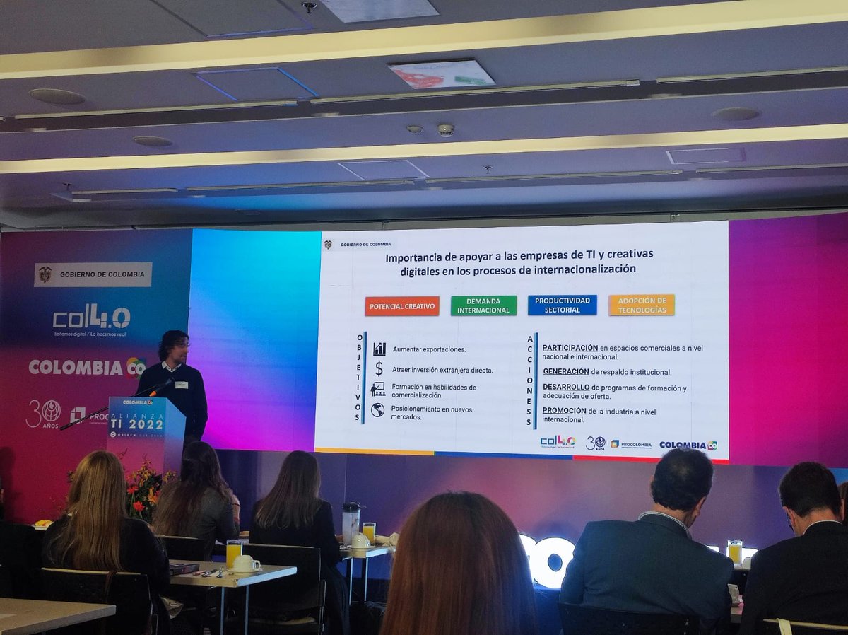 tiindux's tweet photo. #Tiindux en el camino de la excelencia, invitados al evento de #AlianzaTI2022 actividad en la que se conmemora 9 años de trabajo en conjunto entre #MinTIC y @PROCOLOMBIACO  espacios importantes que nos aportan una actualización de las tendencias globales de las Industrias 4.0. https://t.co/RtJ1hGI76u